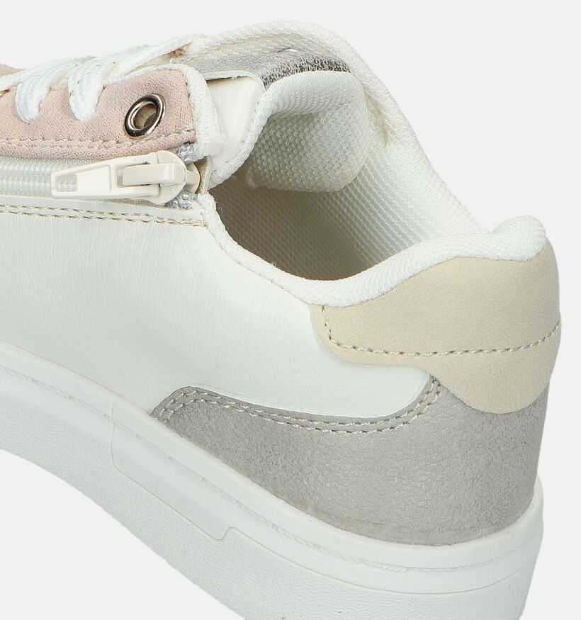 Milo & Mila Baskets basses en Blanc pour filles (338484) - pour semelles orthopédiques