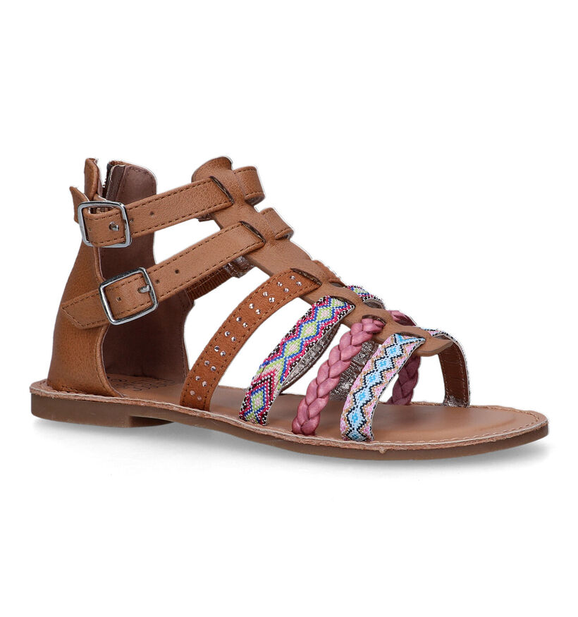 SJ Cognac Sandalen voor meisjes (324471)