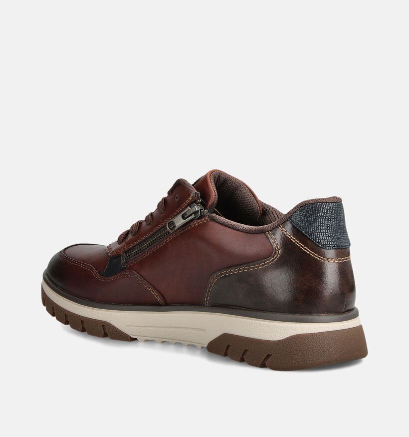Rieker Donkerbruine Lage Schoenen voor heren (363511) - geschikt voor steunzolen