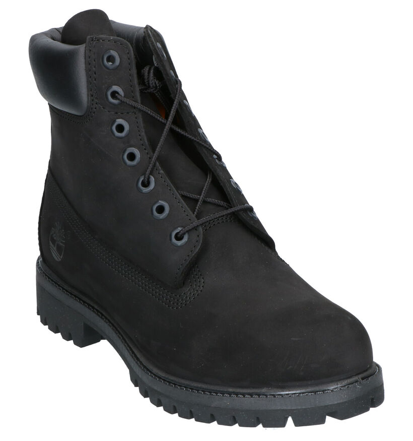 6 Inch Premium Bottines en Noir en nubuck (255315)