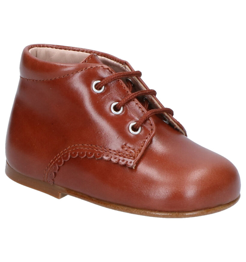 Eli Cognac Babyschoentjes in leer (260861)