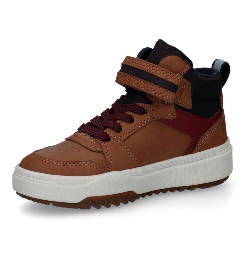 Geox Bunshee Cognac Hoge Schoenen voor jongens (313619) - geschikt voor steunzolen