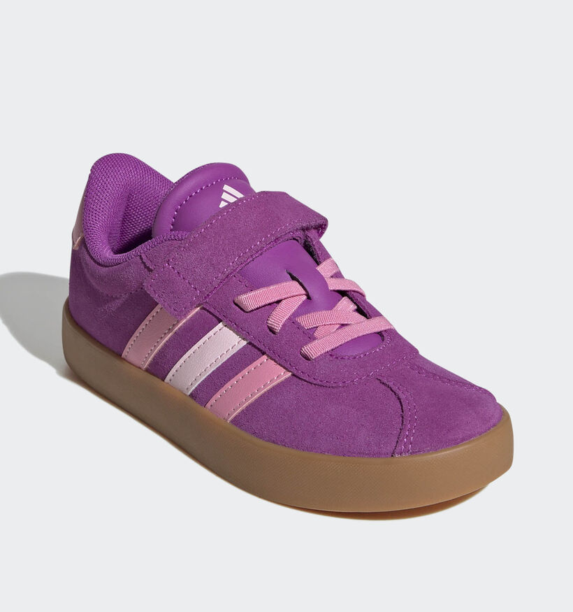 adidas Court 3.0 Paarse Sneakers voor meisjes (350139)