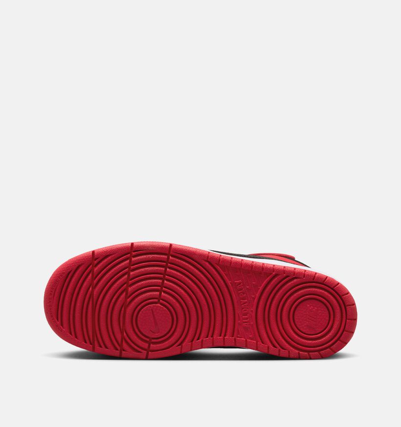 Nike Court Borough Mid 2 Zwarte/Rode Sneakers voor jongens (364595)