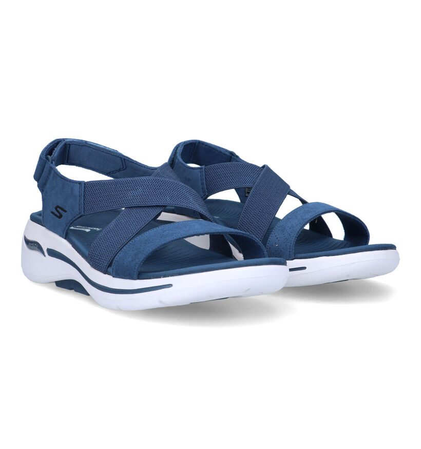 Skechers Go Walk Arch Fit Treasured Blauwe Sandalen voor dames (338829)