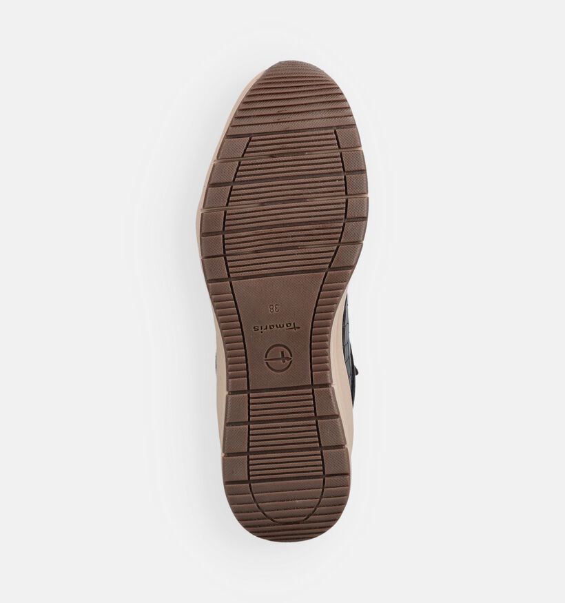 Tamaris Donkerbruine Schoenen met Veter en Rits voor dames (376677) - geschikt voor steunzolen