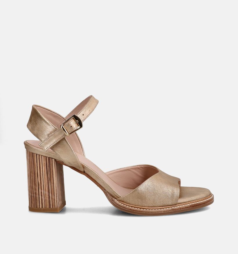 Zinda Sandales &agrave; talons en Or pour femmes (373652)