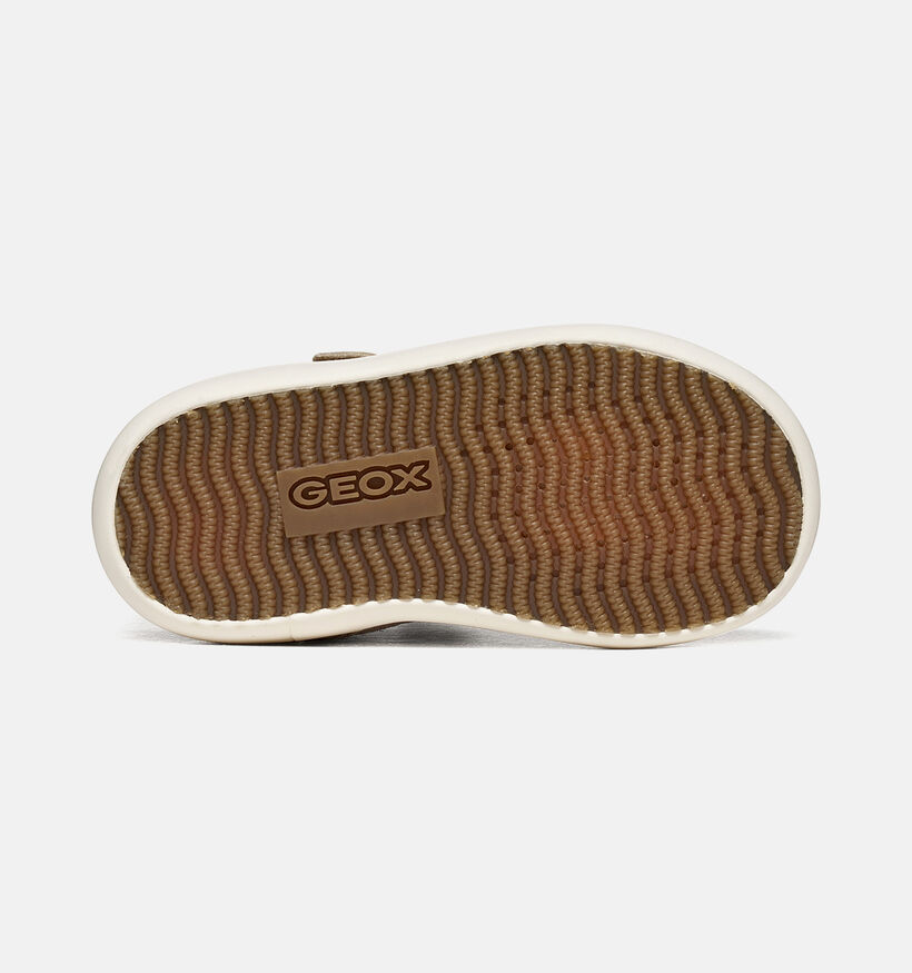 Geox Gisli Baskets montantes en Or/Beige pour filles (376247) - pour semelles orthop&eacute;diques