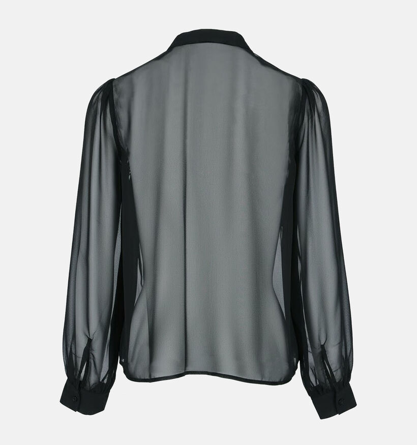 Mexx Lace Detail Zwarte Blouse voor dames (375527)