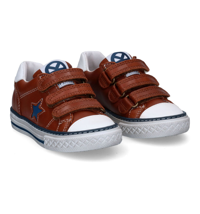 Kipling Devon Cognac Velcroschoenen in leer (308272)