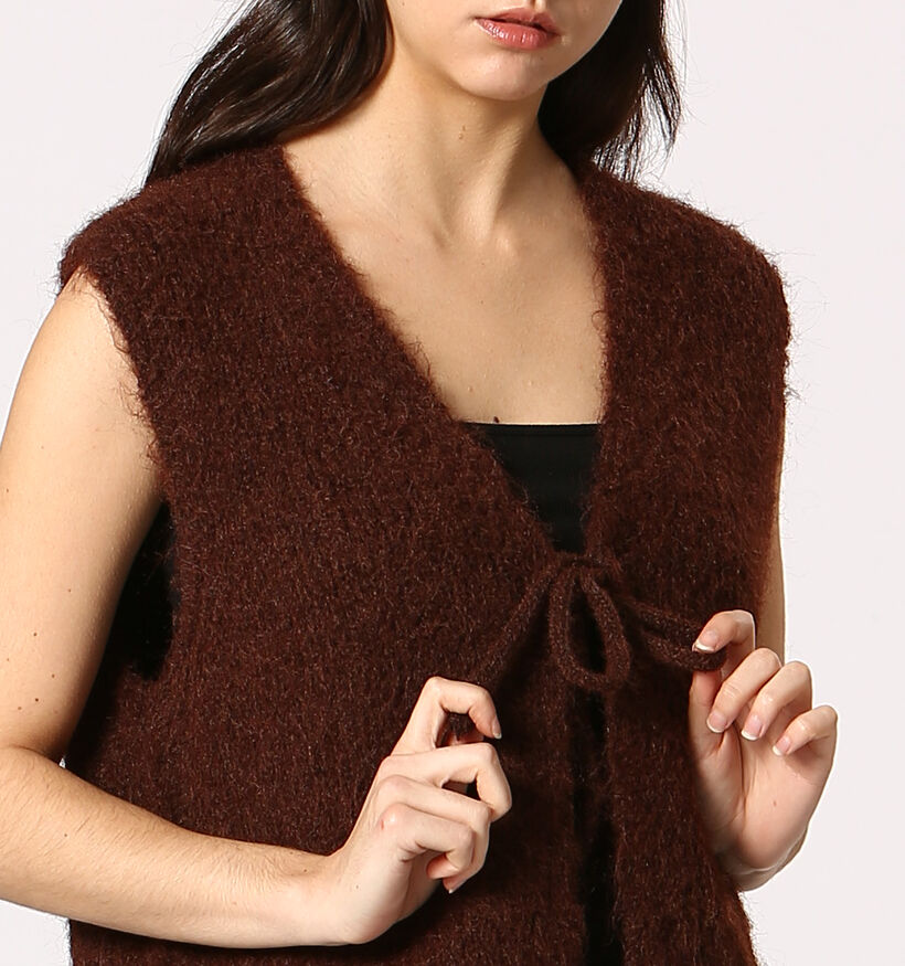 The Korner Gilet en Marron pour femmes (365300)