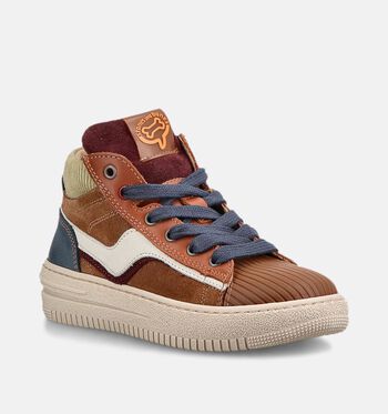 STONES and BONES High Boots Cognac/Marron/Vert