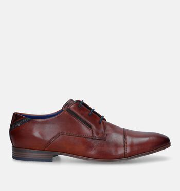 Veterschoenen cognac