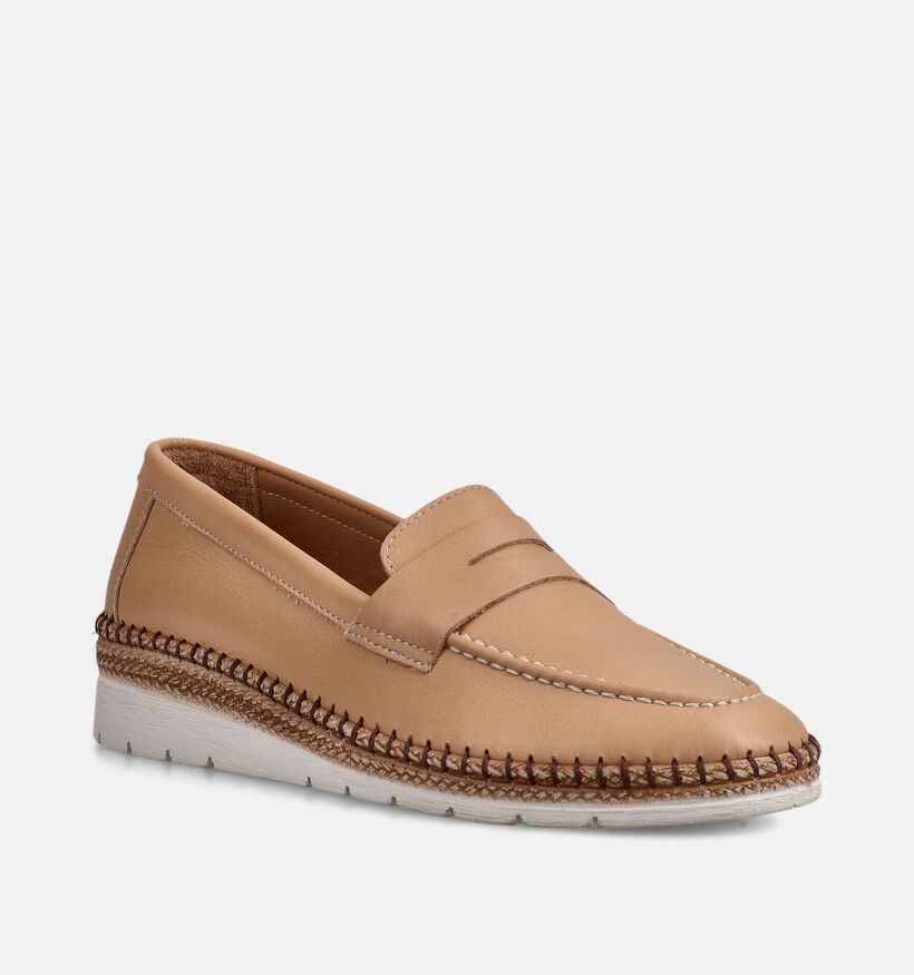 Hush Puppies Beige Loafers voor dames (370571) - geschikt voor steunzolen