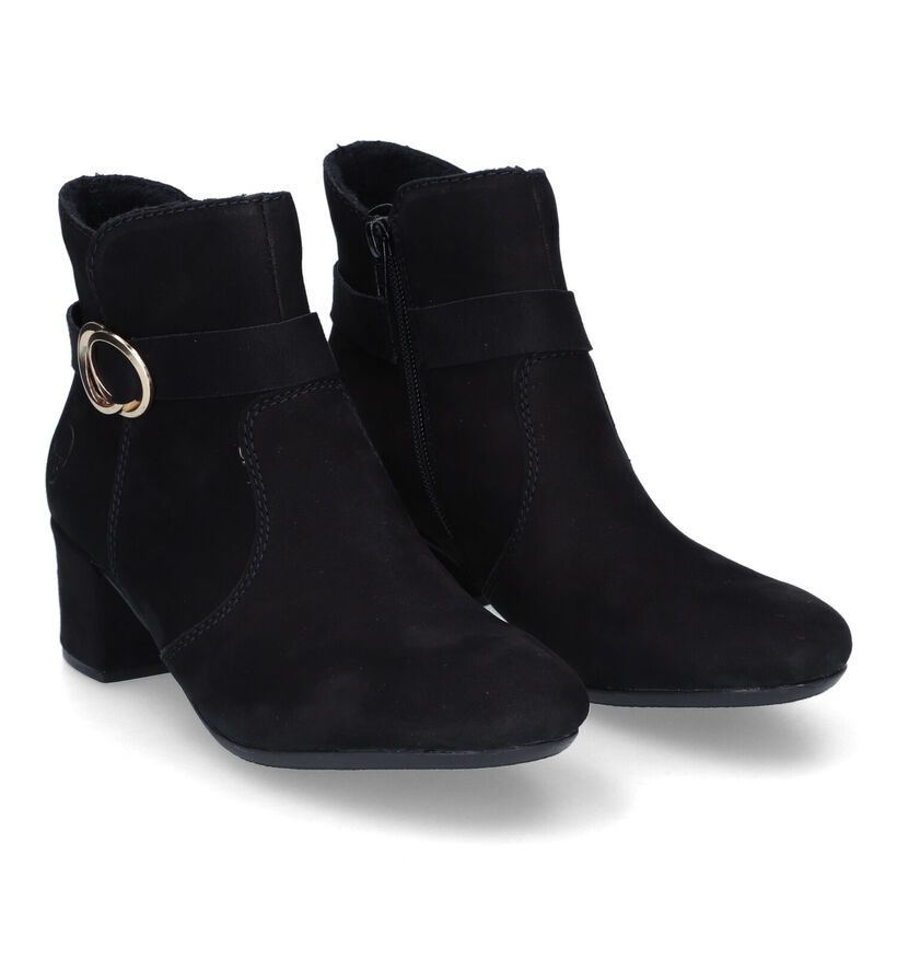 Rieker Bottines à talons en Noir en nubuck (315893)