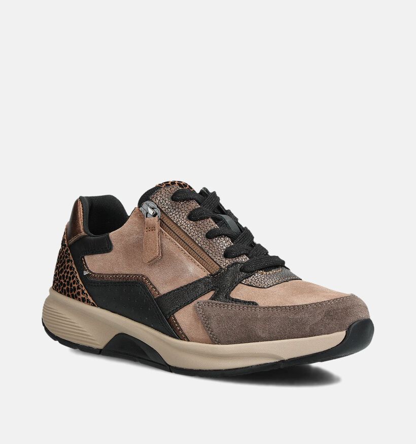 Gabor Rollingsoft Bruine Sneakers voor dames (360335) - geschikt voor steunzolen