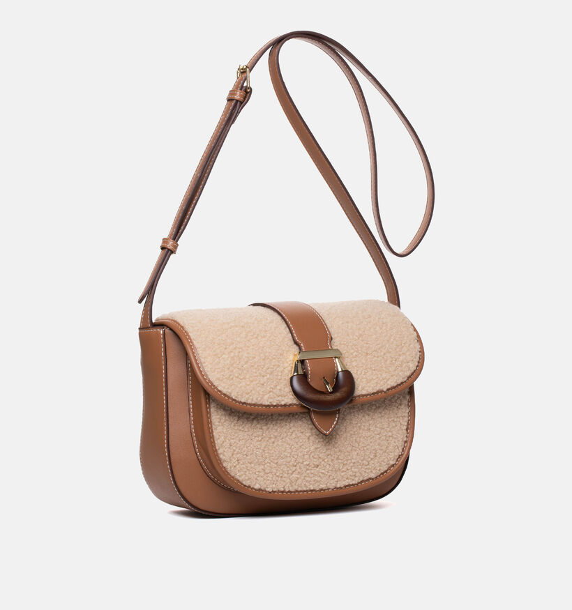 Laurent David Sac porté croisé en Taupe pour femmes (365165)