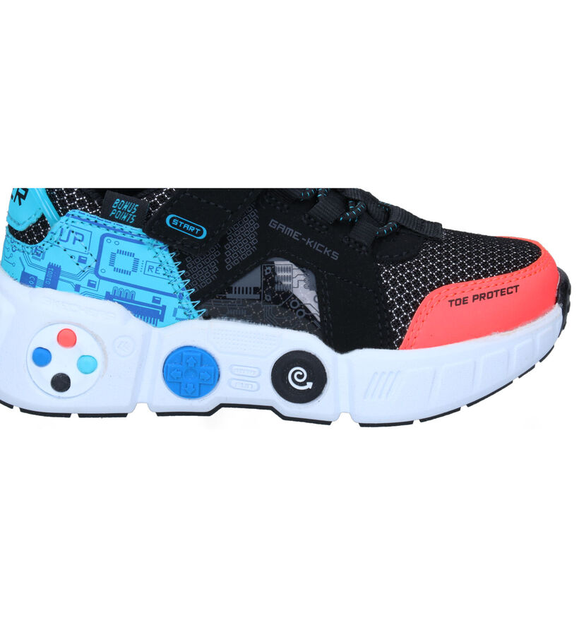 Skechers Gametronix Zwarte Sneakers voor jongens (302929)