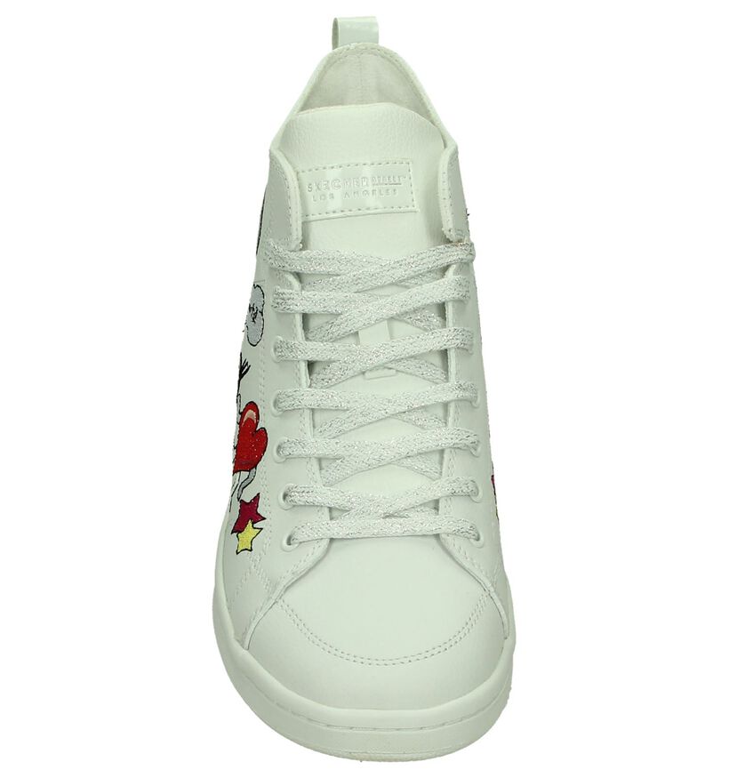 Witte Hoge Sneakers Skechers, , pdp