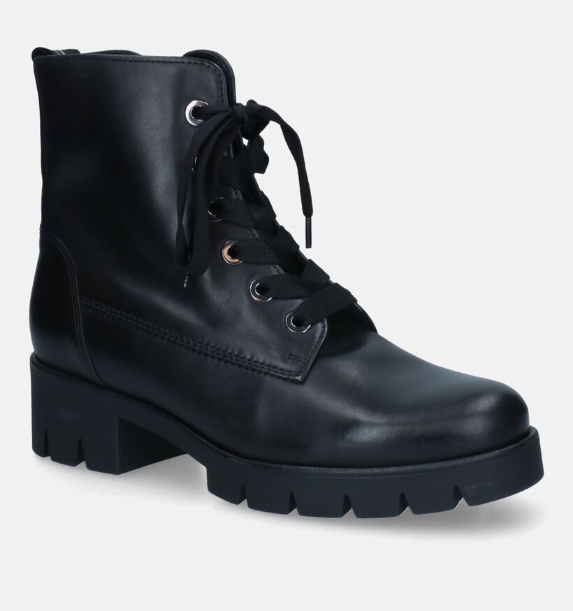 Gabor Best Fitting Bottines en Noir en cuir (312438)