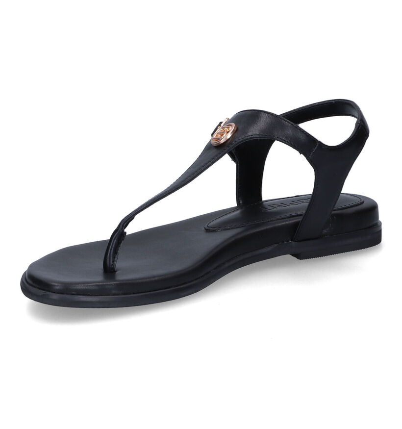 Esprit Sandales plates en Noir en simili cuir (304516)