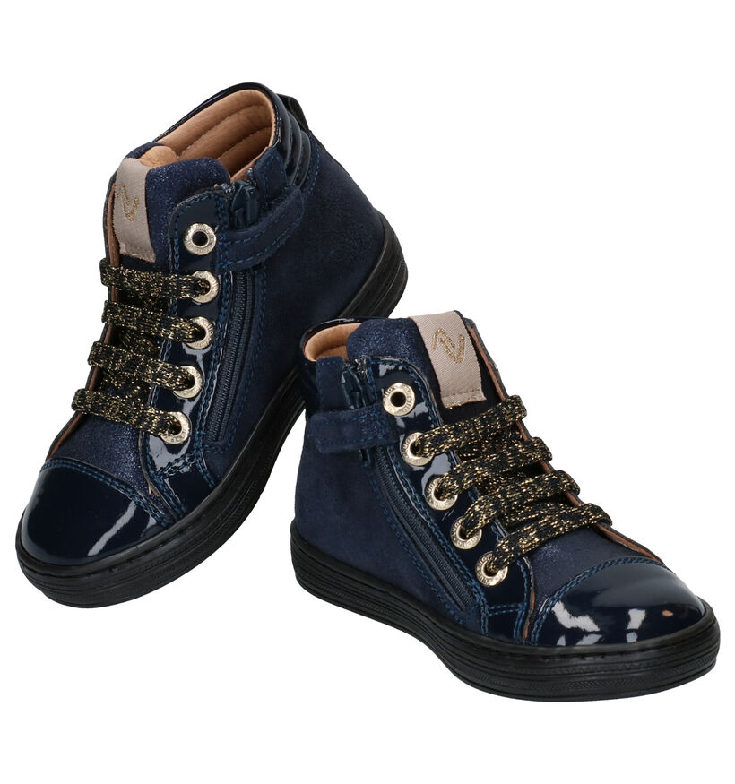 Lunella Chaussures hautes en Bleu en cuir (277759)