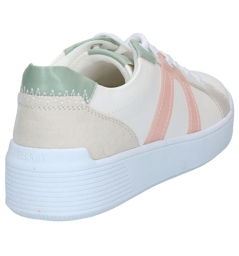 Esprit Agnes Chaussures à lacets en Blanc en simili cuir (285153)