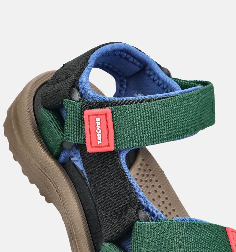 Braqeez Sky Sport Chaussures d'eau en Noir/Vert pour gar&ccedil;ons (383988)