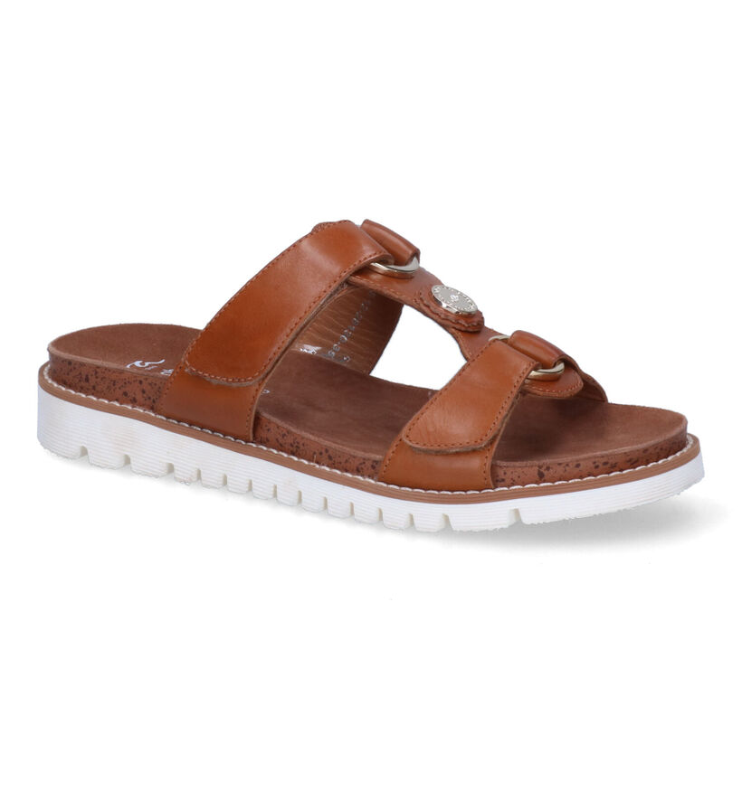 Ara Kent Sport-S Cognac Slippers in leer (307691)