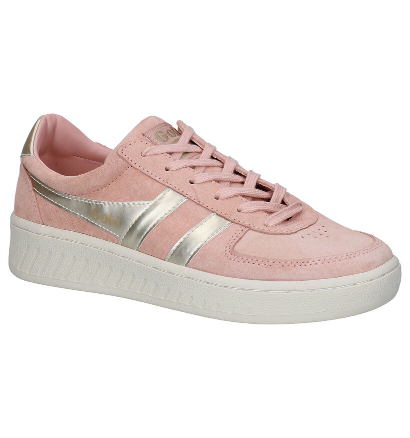 Gola Grandslam Pearl Roze Sneakers in nubuck (289183)