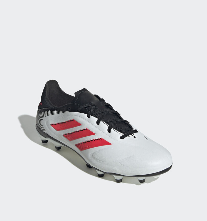 adidas Copa Pure III League Chaussures de foot en Blanc/Noir pour hommes (366390) - pour semelles orthopédiques