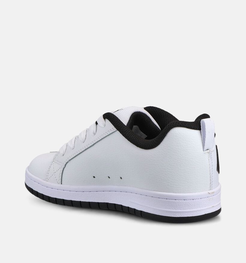 DC Shoes Court Graffik Baskets basses en Blanc pour filles, gar&ccedil;ons (368720) - pour semelles orthop&eacute;diques