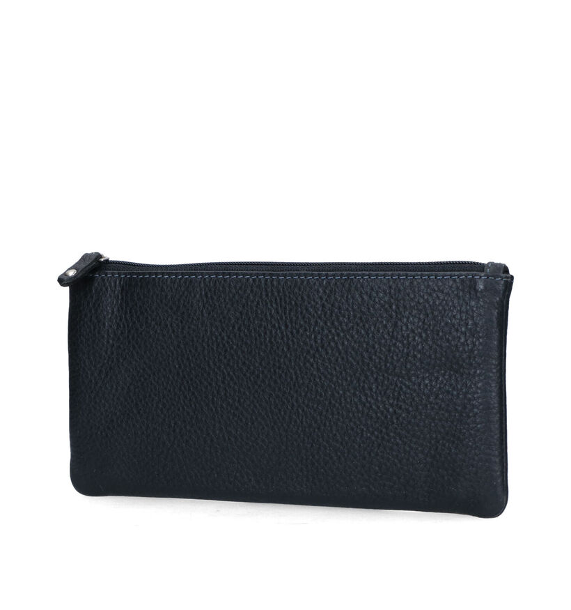 Crinkles Zwarte Ritsportemonnee voor dames (340496)