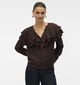 Vero Moda Lizzi Flounce Bruine Blouse voor dames (365663)