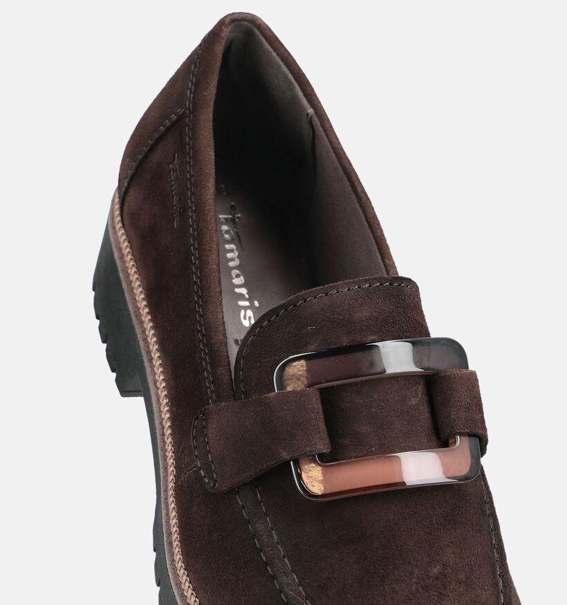 Tamaris Loafers en Brun fonc&eacute; pour femmes (376628)