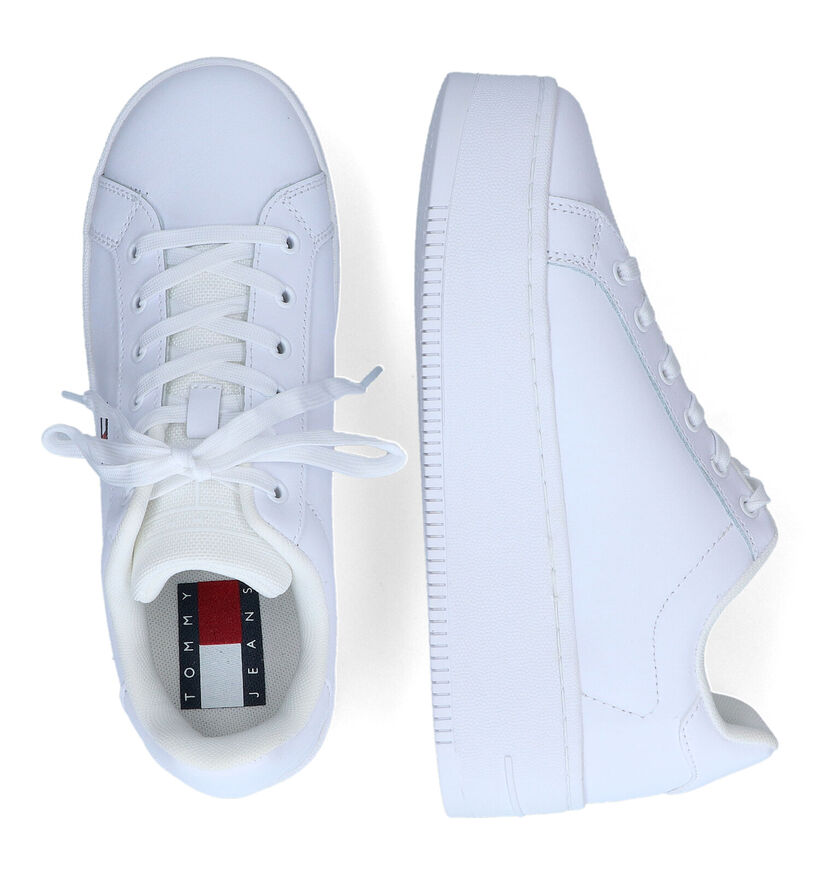 TH Tommy Jeans Flatform Baskets en Blanc pour femmes (318209) - pour semelles orthopédiques