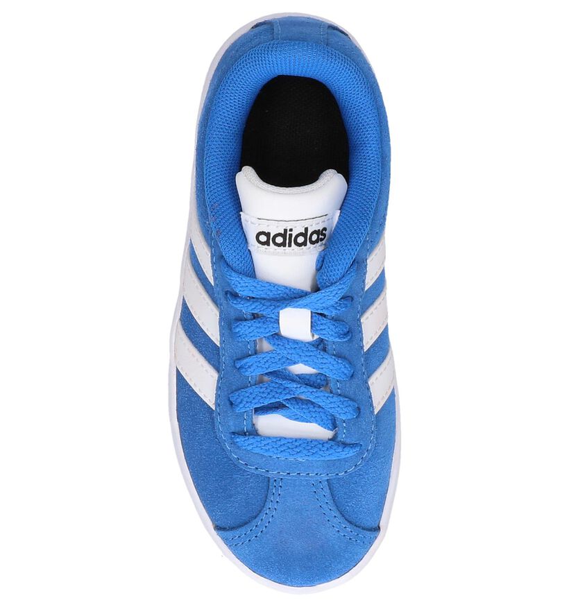 adidas VL Court 2.0 Zwarte Sneakers in kunstleer (252556)