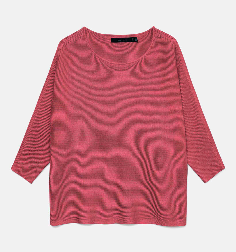 Vero Moda Nora Boatneck Pull en Rouge pour femmes (367167)