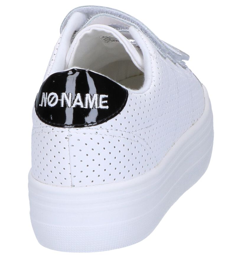 Witte Sneakers No Name Plato Straps in kunstleer (243159)