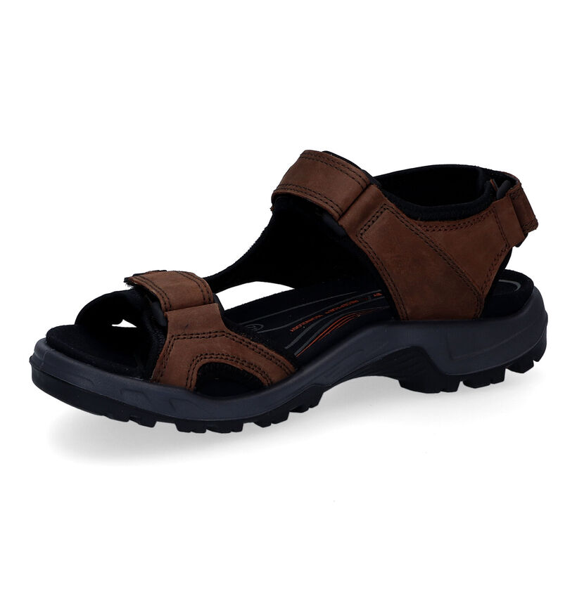 ECCO Offroad Zwarte Sandalen in nubuck (306677)