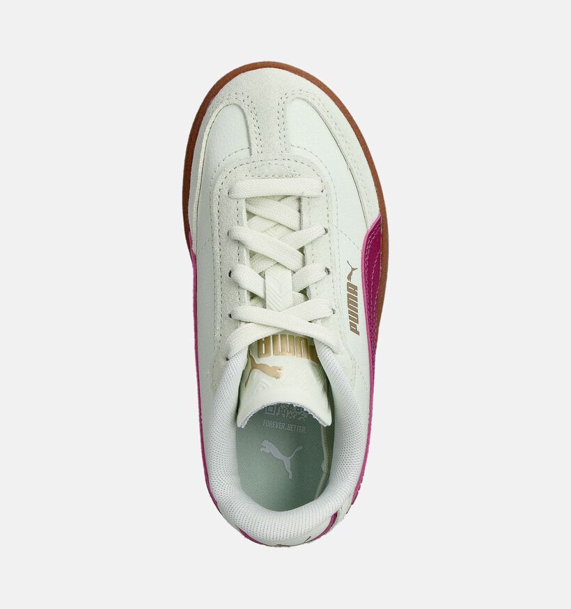 Puma Club II ERA Lichtgroene/Bordeaux Sneakers voor meisjes (359176) - geschikt voor steunzolen