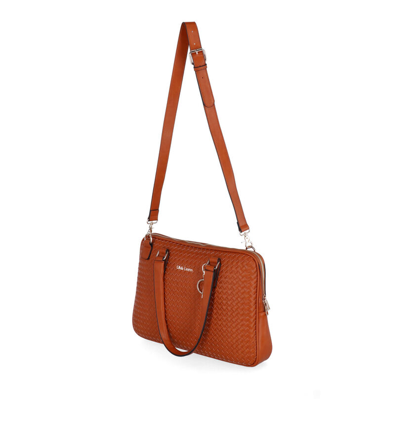 Olivia Lauren Nevada PC Sac professionnel en Cognac pour femmes (322445)