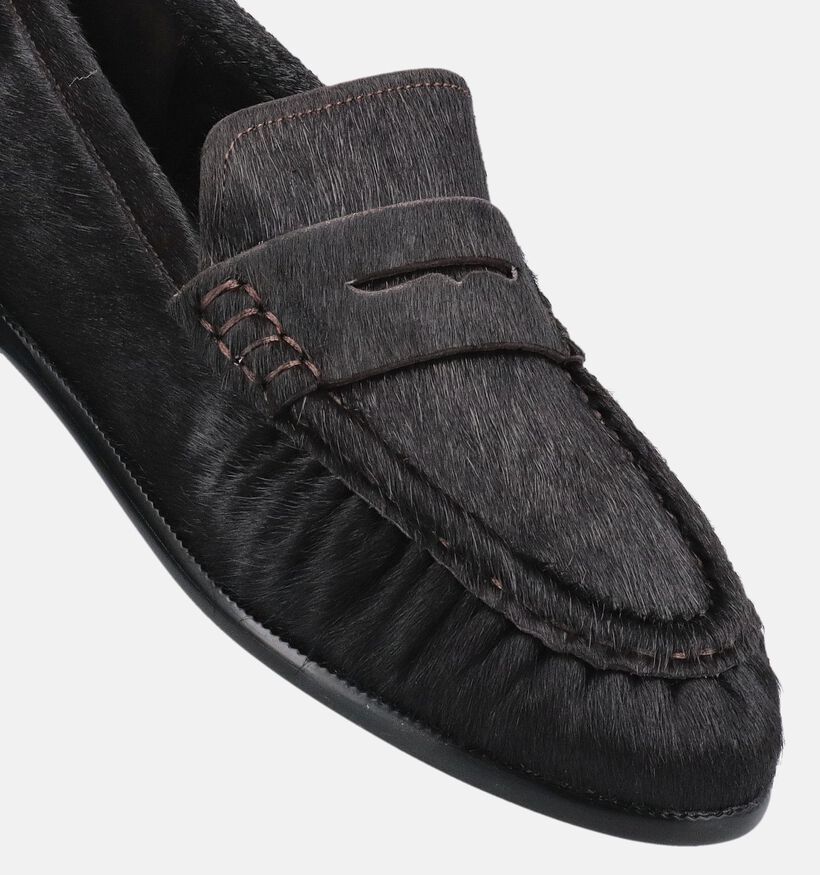 Laurent David Donkerbruine Mocassins voor dames (382306)