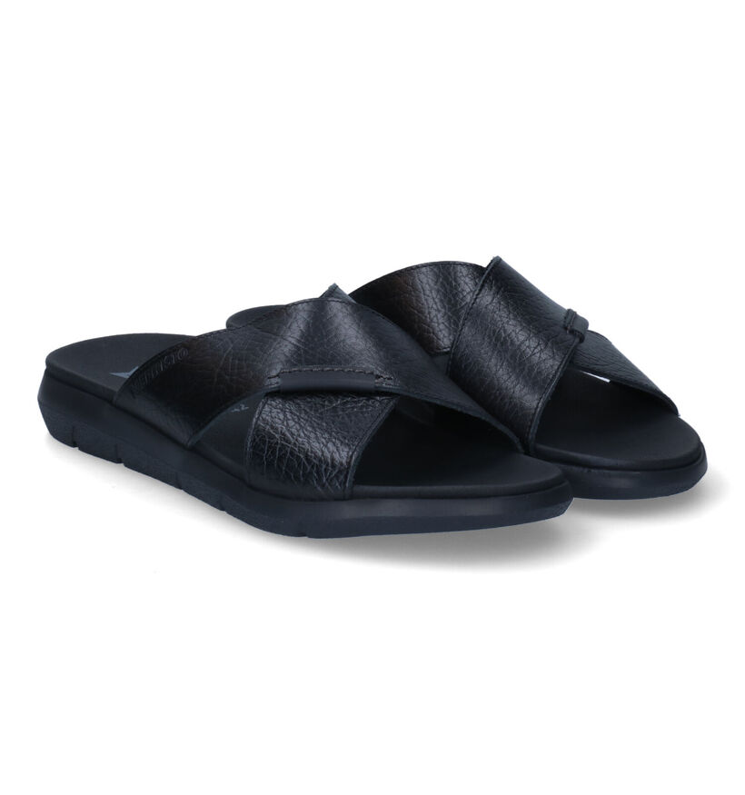 Mephisto Conrad Buffalo Zwarte Slippers voor heren (313483)