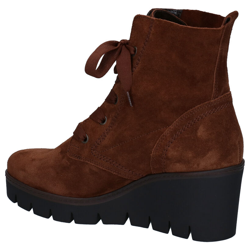 Gabor Best Fitting Bottines en Cognac en nubuck (282450)