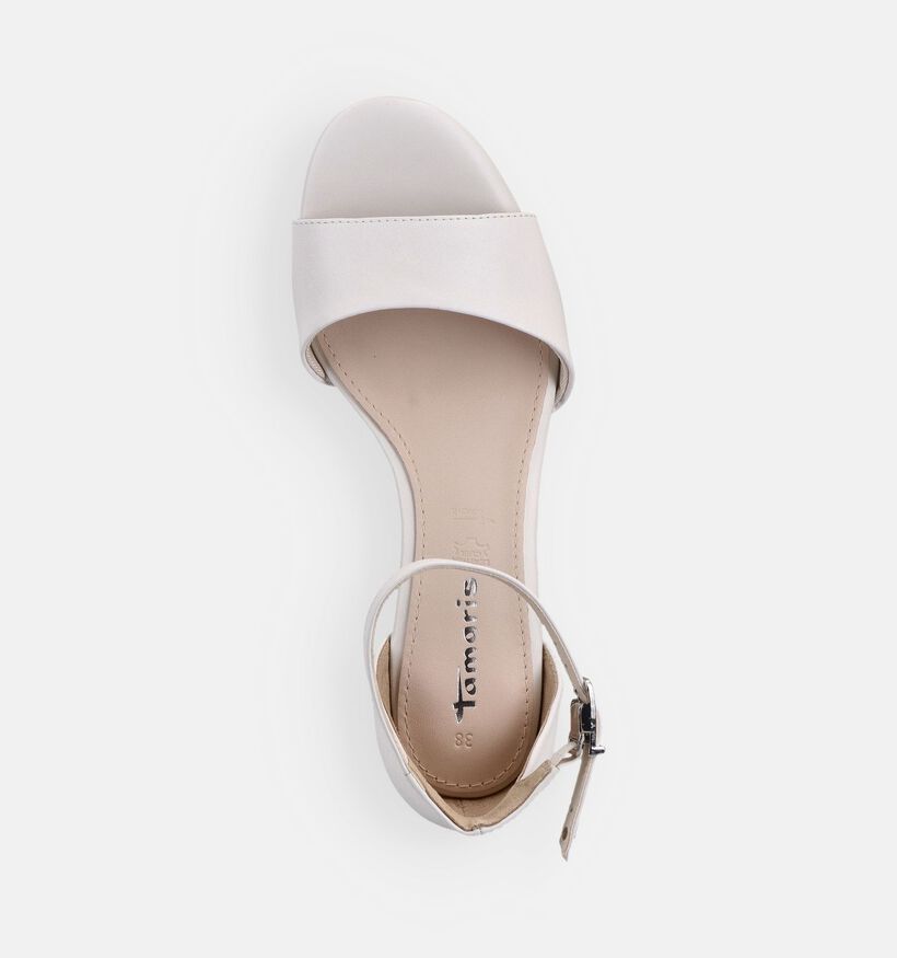 Tamaris Sandales &agrave; talons en Blanc pour femmes (371768)