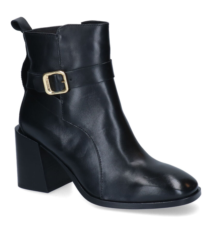 Scapa Bottines à talons en Noir en cuir (297971)