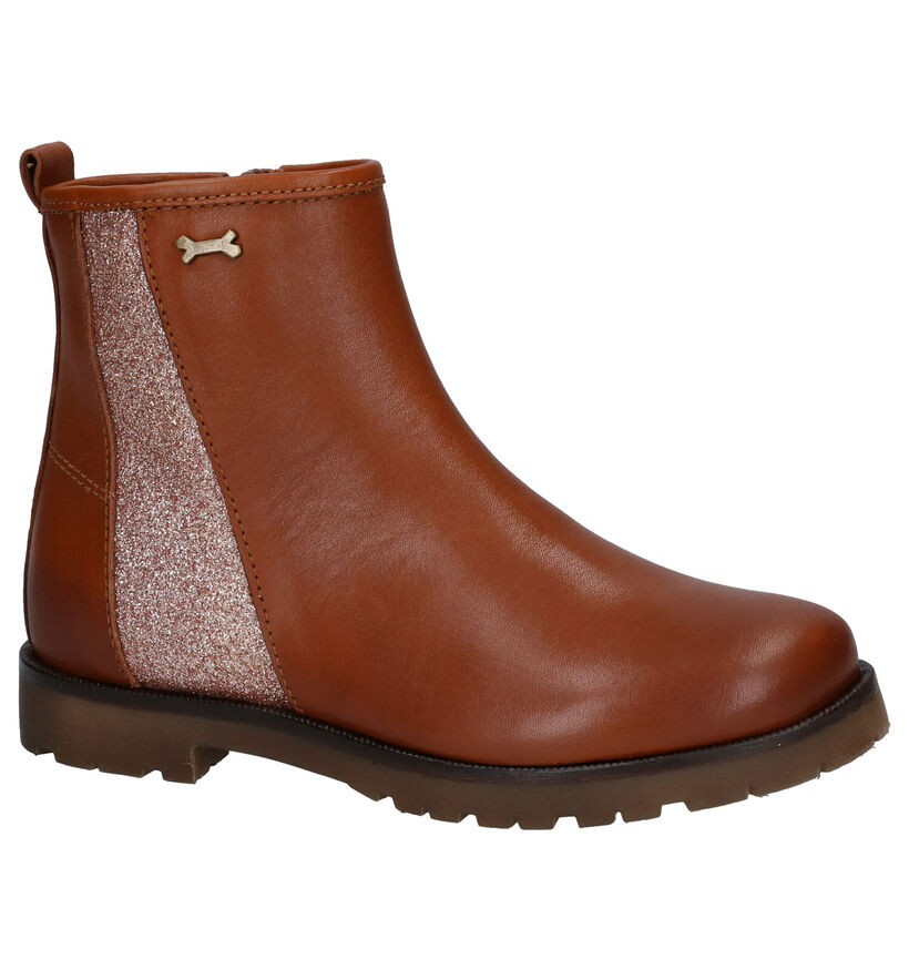 STONES and BONES Ilyas Bottes basses en Cognac en cuir (278917)