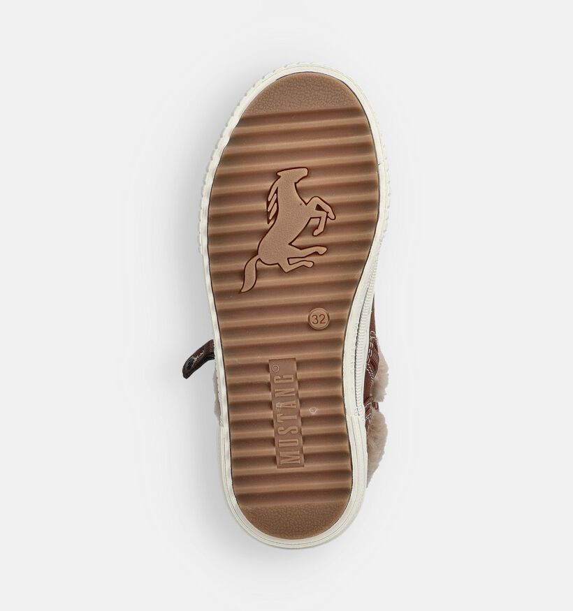 Mustang Chaussures hautes en Cognac pour filles (363283) - pour semelles orthopédiques