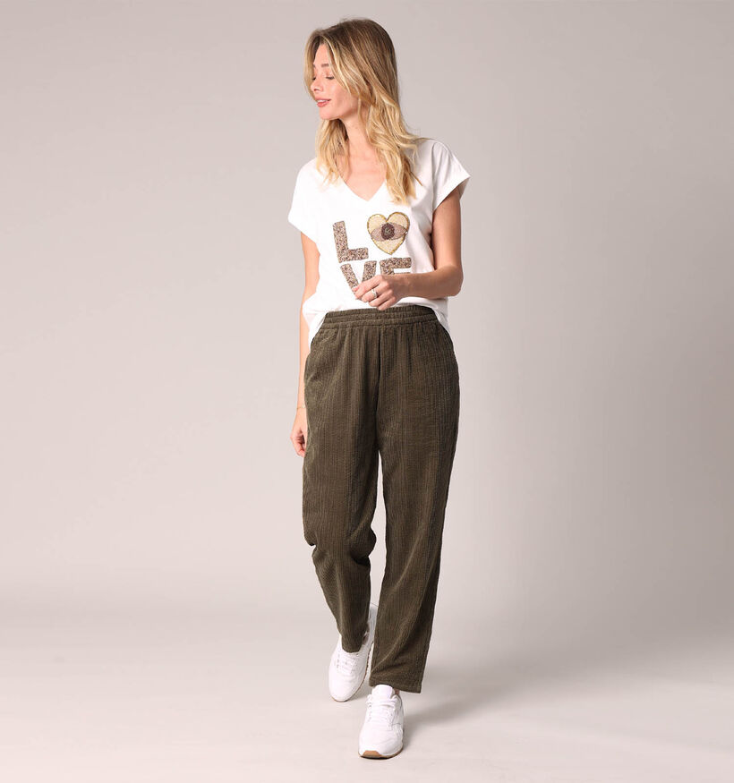 Deeloxe Original Mykamore Witte T-shirt voor dames (365444)